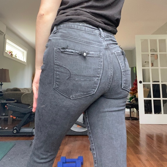 Black size 2 ae ripped jeans - Picture 3 of 3